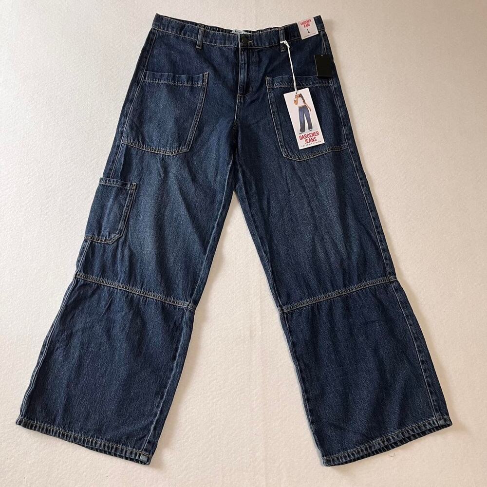 Celebrity Pink dark blue denim cargo jeans size L